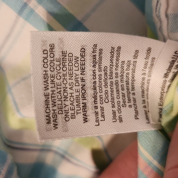 Kitestrings Pastel Plaid Button Down Shirt Size 3T - Picture 10 of 10